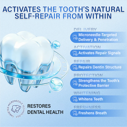 Your Smile🦷Ceoerty® Tooth & Gum Repair Fast-Dissolving Microneedle Patch✨ (𝟓-𝐢𝐧-𝟏 💎 𝐑𝐞𝐛𝐮𝐢𝐥𝐝 𝐄𝐧𝐚𝐦𝐞𝐥 & 𝐃𝐞𝐧𝐭𝐢𝐧 • 𝐒𝐭𝐫𝐞𝐧𝐠𝐭𝐡𝐞𝐧 𝐆𝐮𝐦𝐬 • 𝐄𝐫𝐚𝐝𝐢𝐜𝐚𝐭𝐞 𝐓𝐚𝐫𝐭𝐚𝐫 & 𝐎𝐝𝐨𝐫 • 𝐖𝐡𝐢𝐭𝐞𝐧𝐢𝐧𝐠 • 𝐒𝐭𝐨𝐩 𝐓𝐨𝐨𝐭𝐡 𝐒𝐞𝐧𝐬𝐢𝐭𝐢𝐯𝐢𝐭𝐲) (Copy)