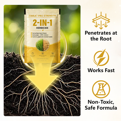 🏆 Official Store |Timilk® Pro Strength 2-in-1 Herbicide: Fast Acting Results on Glyphosate-Resistant Weeds