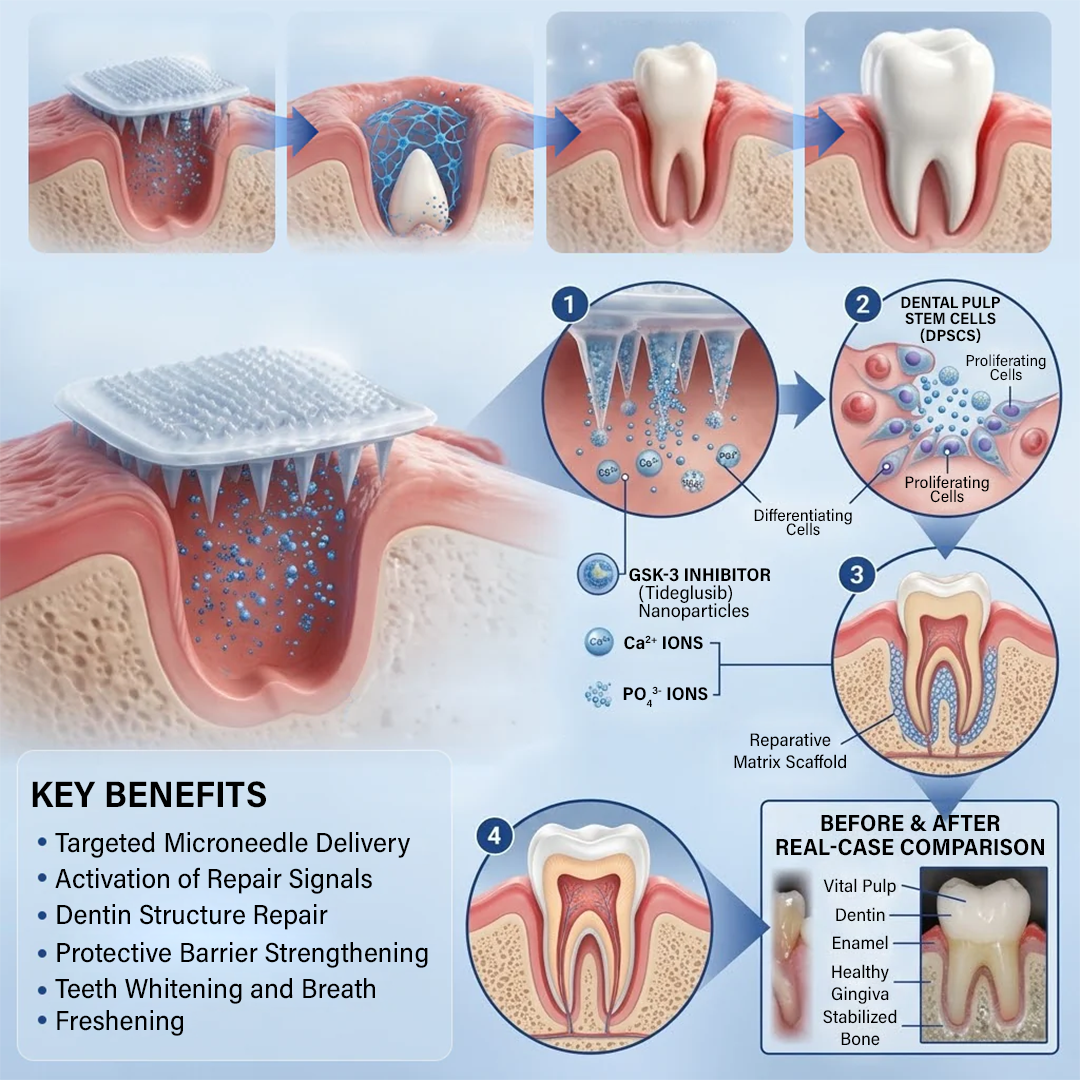 Your Smile🦷Ceoerty® Tooth & Gum Repair Fast-Dissolving Microneedle Patch✨ (𝟓-𝐢𝐧-𝟏 💎 𝐑𝐞𝐛𝐮𝐢𝐥𝐝 𝐄𝐧𝐚𝐦𝐞𝐥 & 𝐃𝐞𝐧𝐭𝐢𝐧 • 𝐒𝐭𝐫𝐞𝐧𝐠𝐭𝐡𝐞𝐧 𝐆𝐮𝐦𝐬 • 𝐄𝐫𝐚𝐝𝐢𝐜𝐚𝐭𝐞 𝐓𝐚𝐫𝐭𝐚𝐫 & 𝐎𝐝𝐨𝐫 • 𝐖𝐡𝐢𝐭𝐞𝐧𝐢𝐧𝐠 • 𝐒𝐭𝐨𝐩 𝐓𝐨𝐨𝐭𝐡 𝐒𝐞𝐧𝐬𝐢𝐭𝐢𝐯𝐢𝐭𝐲) (Copy)