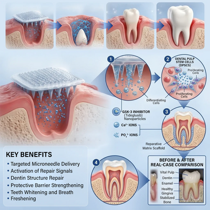 Your Smile🦷Ceoerty® Tooth & Gum Repair Fast-Dissolving Microneedle Patch✨ (𝟓-𝐢𝐧-𝟏 💎 𝐑𝐞𝐛𝐮𝐢𝐥𝐝 𝐄𝐧𝐚𝐦𝐞𝐥 & 𝐃𝐞𝐧𝐭𝐢𝐧 • 𝐒𝐭𝐫𝐞𝐧𝐠𝐭𝐡𝐞𝐧 𝐆𝐮𝐦𝐬 • 𝐄𝐫𝐚𝐝𝐢𝐜𝐚𝐭𝐞 𝐓𝐚𝐫𝐭𝐚𝐫 & 𝐎𝐝𝐨𝐫 • 𝐖𝐡𝐢𝐭𝐞𝐧𝐢𝐧𝐠 • 𝐒𝐭𝐨𝐩 𝐓𝐨𝐨𝐭𝐡 𝐒𝐞𝐧𝐬𝐢𝐭𝐢𝐯𝐢𝐭𝐲) (Copy)